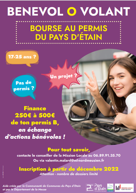 Affiche Bourse au permis